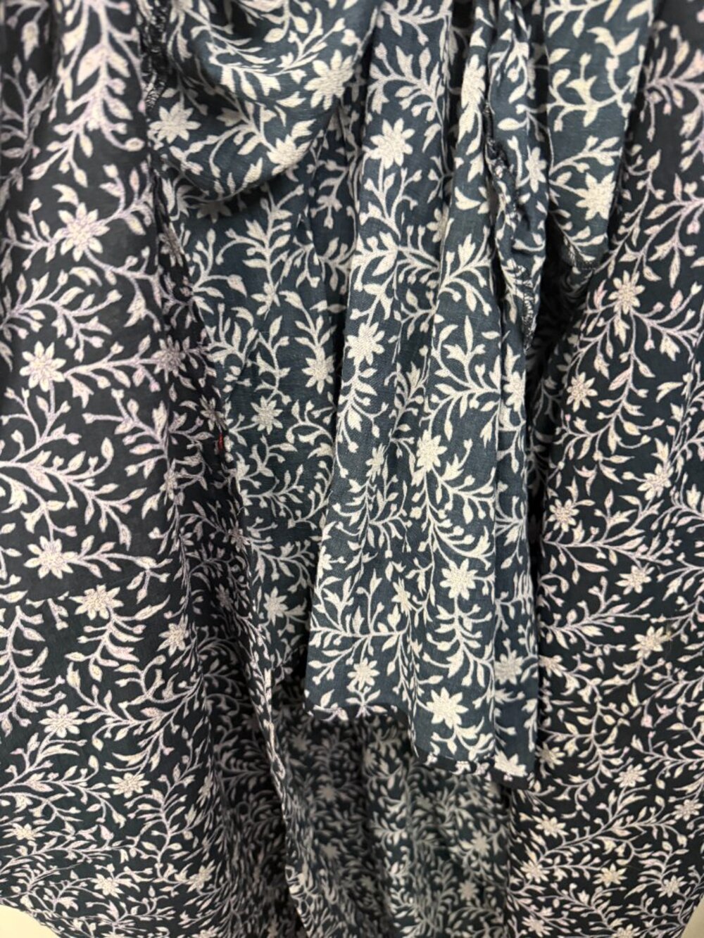 Xirena Camelia Floral Cotton Maxi Dress- Navy/Cream - S- MSRP $294 - Picture 11 of 14